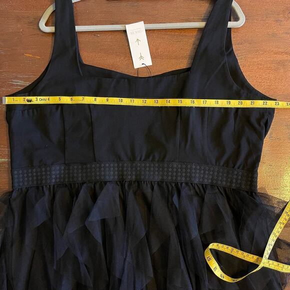 Starling Reine Black Tulle Layered Whimsigoth Y2K Witchy Dress Women's XL - Picture 8 of 10